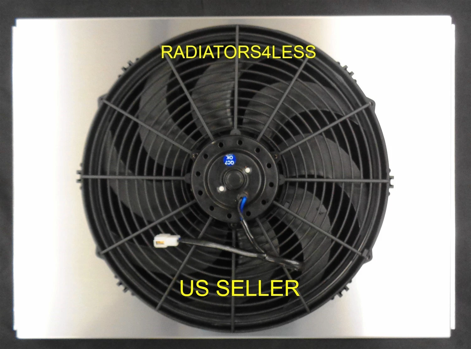 NEW ALUMINUM RADIATOR FAN SHROUD W/ 16" FAN 63 64 65 66 CHEVY TRUCK PICKUP C10