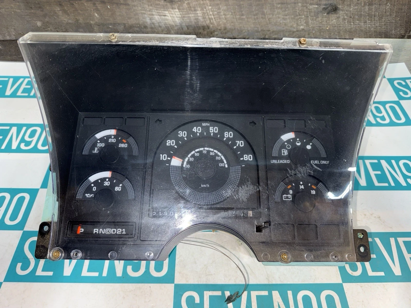 OEM Used Instrument Gauge Cluster (Moon Gauges) 88-90 Chevy C/K 1500/2500 Silverado/Sierra
