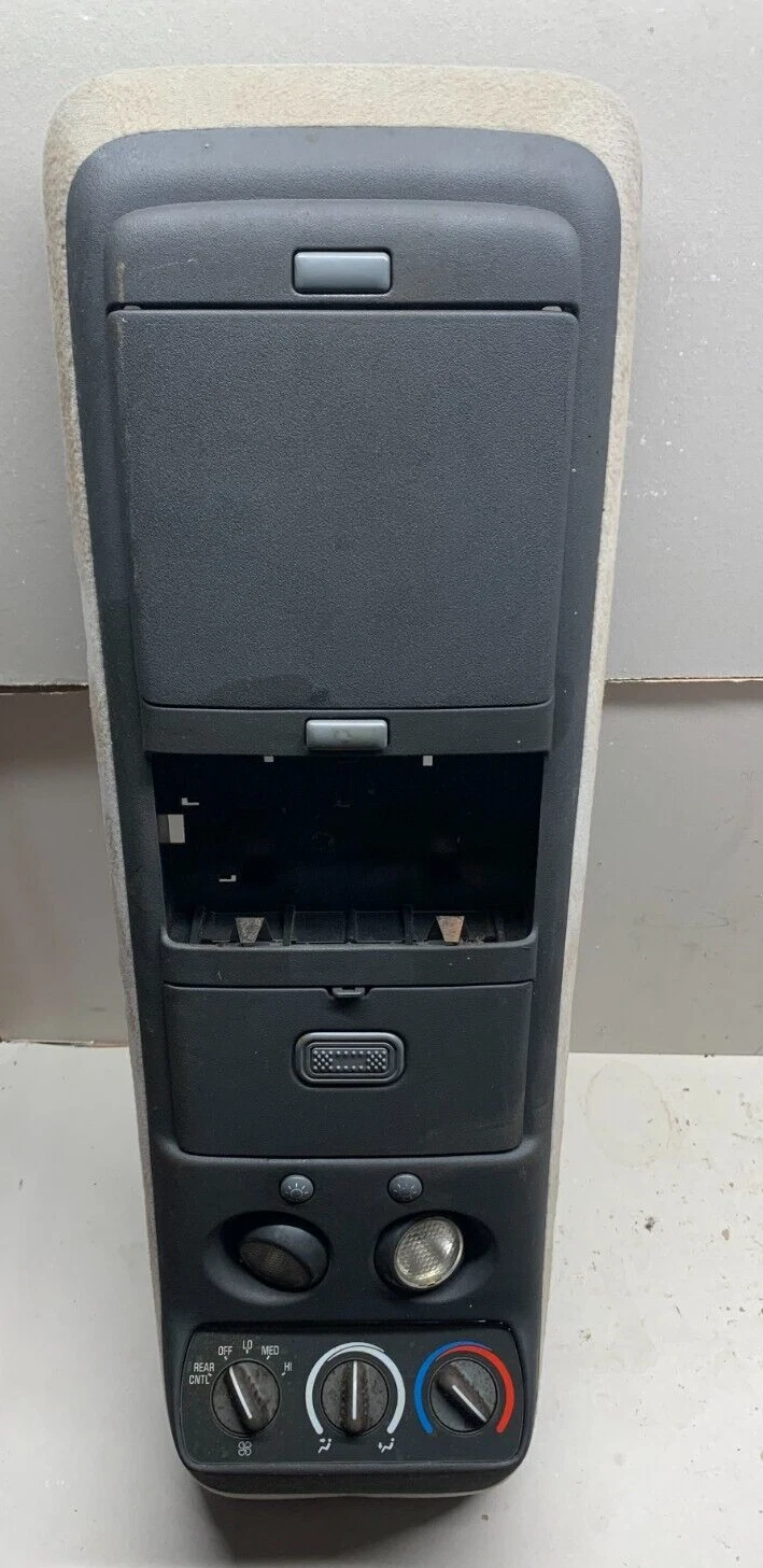 OEM Used Overhead Console w/ Rear HVAC Controls (Gray) for 95-99 Chevy/GMC Suburban, Tahoe, Yukon