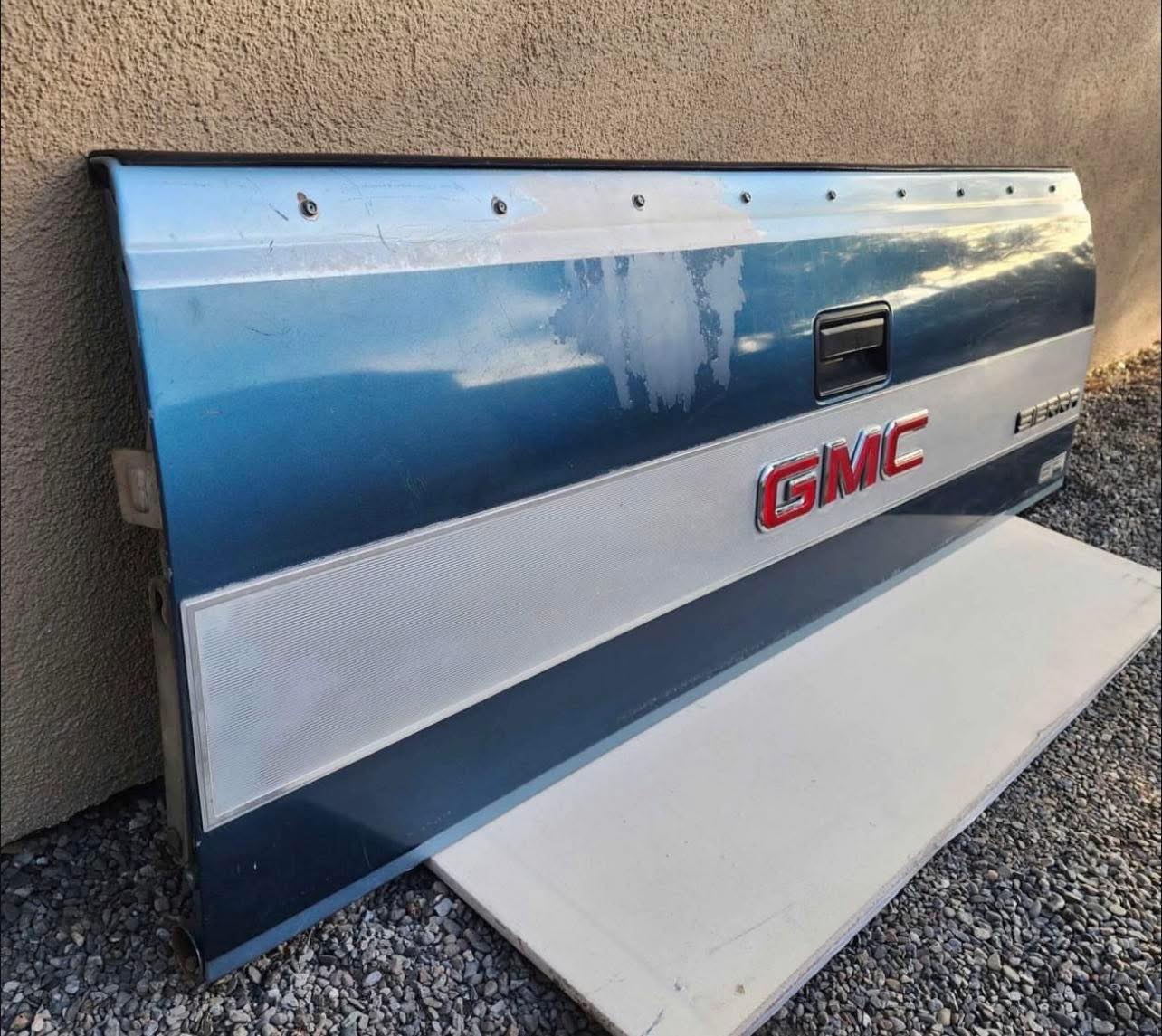 Used OEM Tailgate (Blue/Silver) for 88-98 GMC Sierra C/K 1500/2500/3500