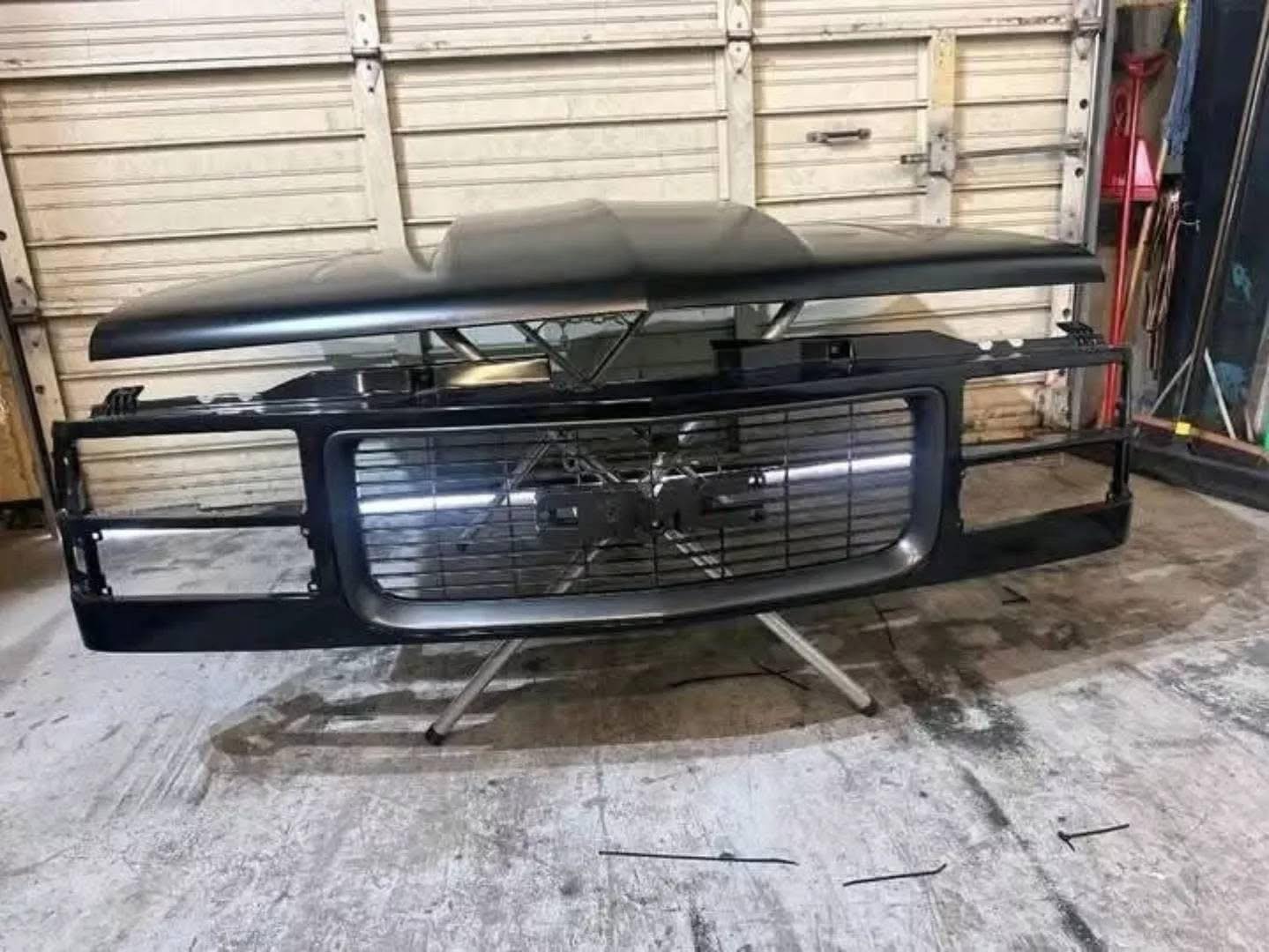 Aftermarket Cowl Induction Hood & GMC Grille Front-End Package (88-98 OBS)