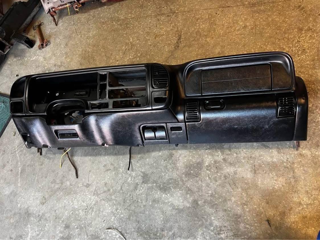 OEM Black/Dark Gray Dashboard Shell / Dash Pad (97-99 Chevy/GMC OBS)
